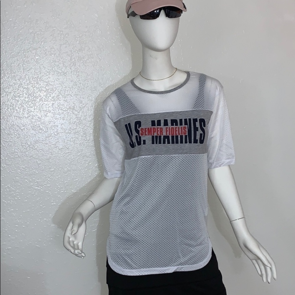 UNITED STATES MARINE CORPS MARINES SEMPER FIDELIS VARSITY JERSEY